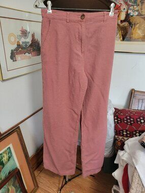 Love Tree 55% Linen 45% Viscose Elastic Waist Summer Pants